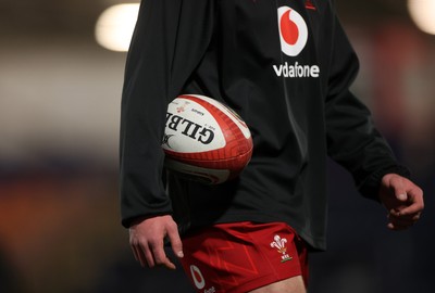 070325 - Scotland U20s v Wales U20s - U20s 6 Nations Championship - Wales during the warm up