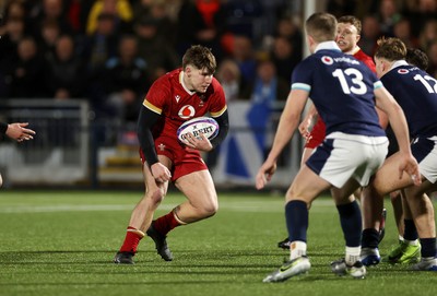 070325 - Scotland U20s v Wales U20s - U20s 6 Nations Championship - Steff Emanuel of Wales 