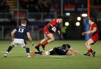 070325 - Scotland U20s v Wales U20s - U20s 6 Nations Championship - Harri Wilde of Wales 