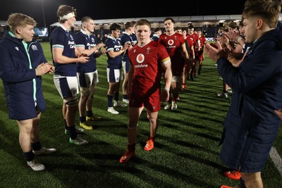 070325 - Scotland U20s v Wales U20s - U20s 6 Nations Championship - Harry Beddall of Wales at full time