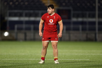 070325 - Scotland U20s v Wales U20s - U20s 6 Nations Championship - Sam Scott of Wales 