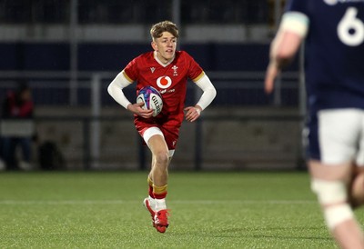 070325 - Scotland U20s v Wales U20s - U20s 6 Nations Championship - Harri Ford of Wales 