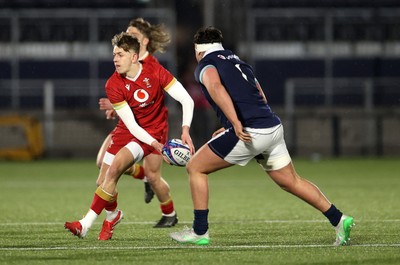 070325 - Scotland U20s v Wales U20s - U20s 6 Nations Championship - Harri Ford of Wales 