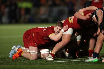 070325 - Scotland U20s v Wales U20s - U20s 6 Nations Championship - Harry Beddall of Wales 