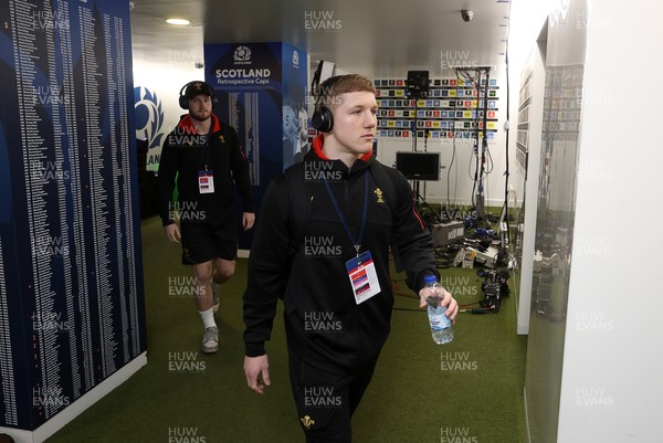 070325 - Scotland U20s v Wales U20s - U20s 6 Nations Championship - Harry Beddall of Wales arrives at the stadium