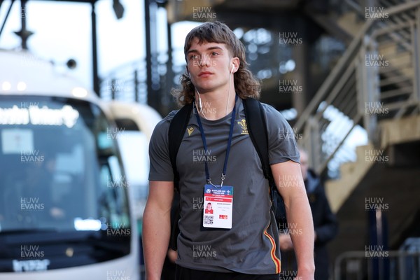 070325 - Scotland U20s v Wales U20s - U20s 6 Nations Championship - Aidan Boshoff of Wales arrives at the stadium