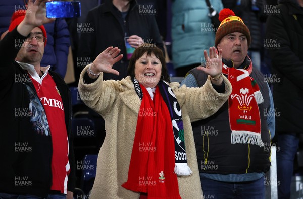 070325 - Scotland U20s v Wales U20s - U20s 6 Nations Championship - Wales sing the anthem