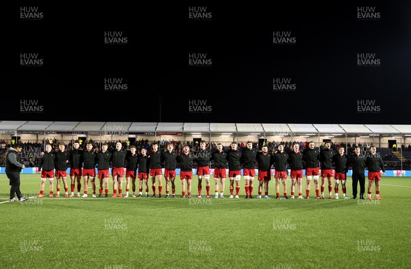 070325 - Scotland U20s v Wales U20s - U20s 6 Nations Championship - Wales sing the anthem