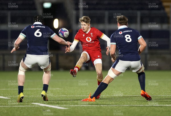 070325 - Scotland U20s v Wales U20s - U20s 6 Nations Championship - Harri Ford of Wales 