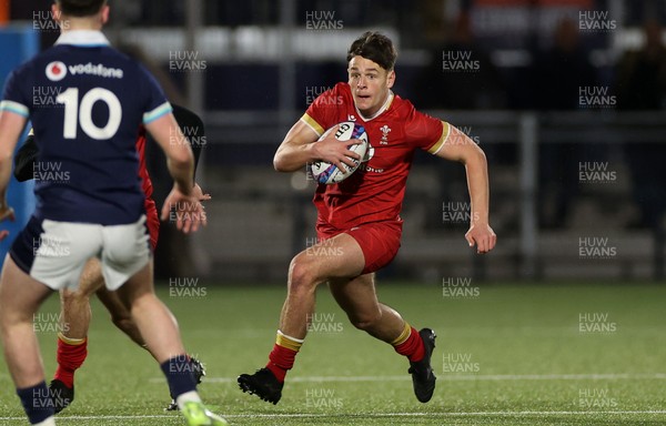 070325 - Scotland U20s v Wales U20s - U20s 6 Nations Championship - Sion Davies of Wales 