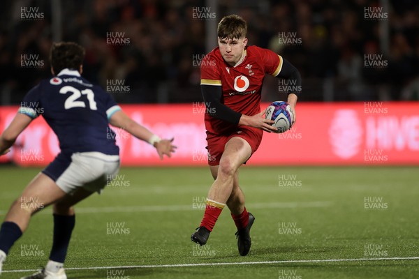 070325 - Scotland U20s v Wales U20s - U20s 6 Nations Championship - Steff Emanuel of Wales 