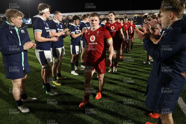 070325 - Scotland U20s v Wales U20s - U20s 6 Nations Championship - Harry Beddall of Wales at full time