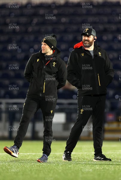 070325 - Scotland U20s v Wales U20s - U20s 6 Nations Championship - Wales Head Coach Richard Whiffin and Team Manager Andy Lloyd