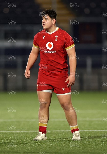 070325 - Scotland U20s v Wales U20s - U20s 6 Nations Championship - Sam Scott of Wales 