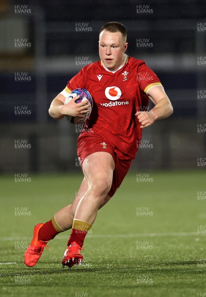 070325 - Scotland U20s v Wales U20s - U20s 6 Nations Championship - Ioan Emanuel of Wales 