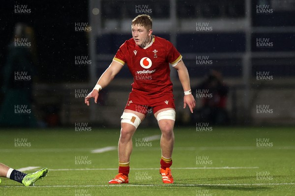 070325 - Scotland U20s v Wales U20s - U20s 6 Nations Championship - Harry Beddall of Wales 