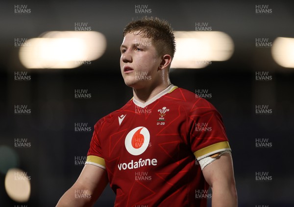 070325 - Scotland U20s v Wales U20s - U20s 6 Nations Championship - Harry Beddall of Wales 