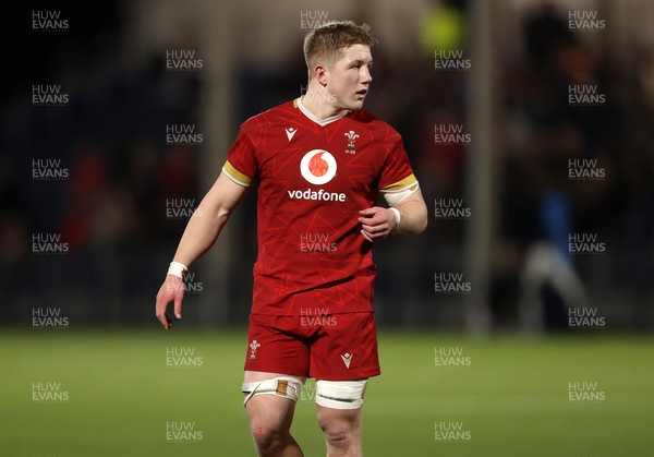 070325 - Scotland U20s v Wales U20s - U20s 6 Nations Championship - Harry Beddall of Wales 