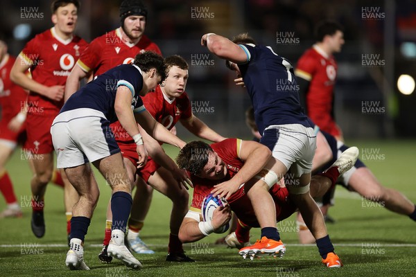 070325 - Scotland U20s v Wales U20s - U20s 6 Nations Championship - Deian Gwynne of Wales 