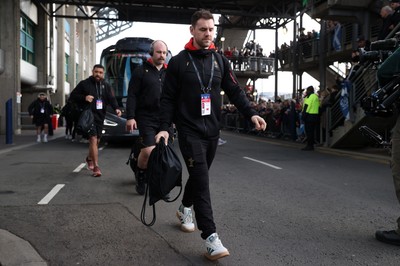 080325 - Scotland v Wales - Guinness 6 Nations Championship - Tomos Williams of Wales arrives at the stadium