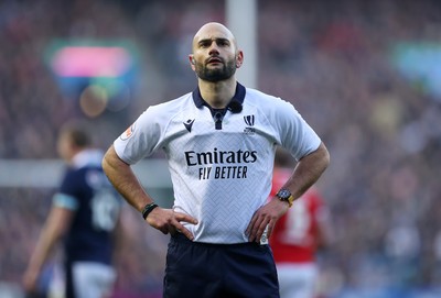 080325 - Scotland v Wales - Guinness 6 Nations Championship - Referee Andrea Piardi