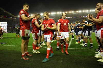 080325 - Scotland v Wales - Guinness 6 Nations Championship - Blair Murray of Wales walks down the players tunnel at full time