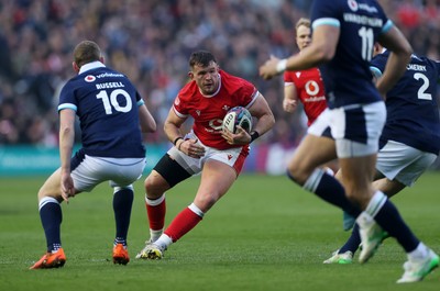 080325 - Scotland v Wales - Guinness 6 Nations Championship - Elliot Dee of Wales 