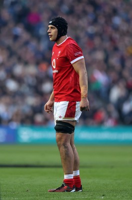 080325 - Scotland v Wales - Guinness 6 Nations Championship - Dafydd Jenkins of Wales 