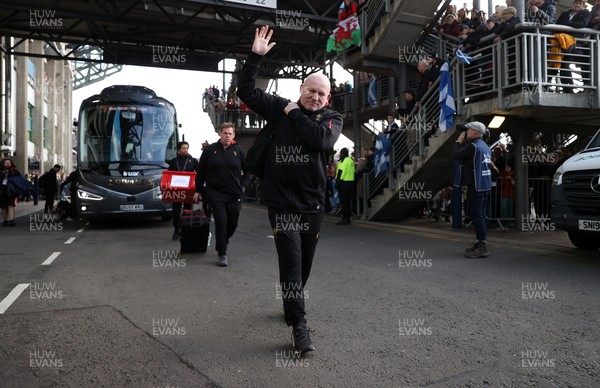 080325 - Scotland v Wales - Guinness 6 Nations Championship - Neil Jenkins arrives at the stadium