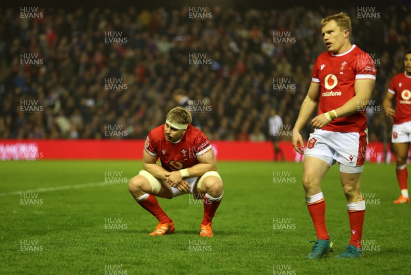 080325 - Scotland v Wales - Guinness 6 Nations Championship - Aaron Wainwright of Wales at full time