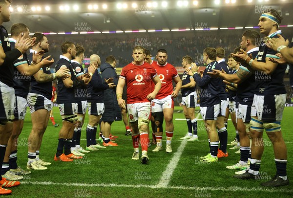 080325 - Scotland v Wales - Guinness 6 Nations Championship - Jac Morgan of Wales walks down the players tunnel at full time