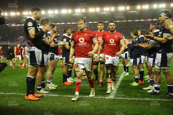 080325 - Scotland v Wales - Guinness 6 Nations Championship - Jac Morgan of Wales walks down the players tunnel at full time