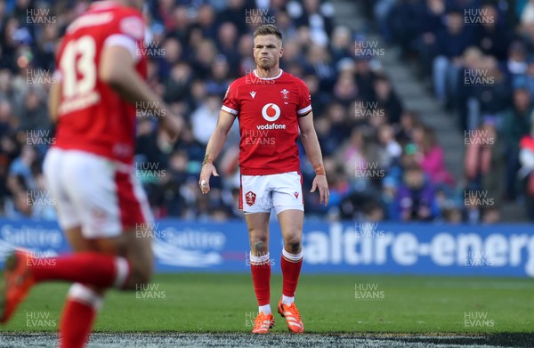 080325 - Scotland v Wales - Guinness 6 Nations Championship - Gareth Anscombe of Wales 