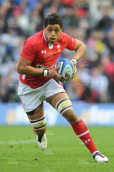 090313 - Scotland v Wales - RBS Six Nations 2013 -Toby Faletau of Wales