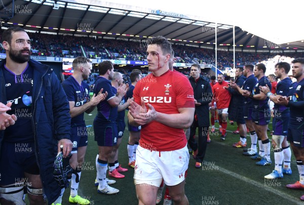 090319 - Scotland v Wales - Guinness Six Nations - Jonathan Davies of Wales at the end of the game