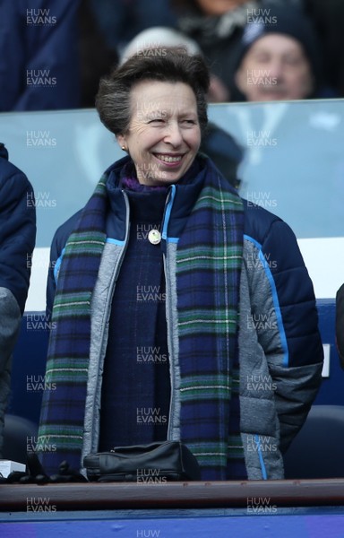 090319 - Scotland v Wales - Guinness 6 Nations - Anne, Princess Royal watches the game