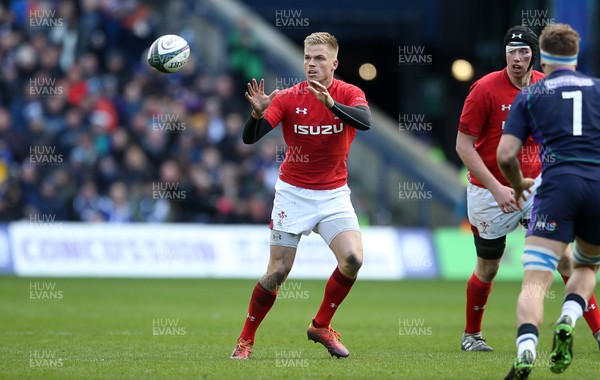 090319 - Scotland v Wales - Guinness 6 Nations - Gareth Anscombe of Wales