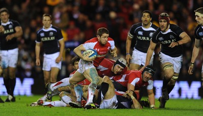12.02.11 - Scotland v Wales - RBS Six Nations 2011 - Shane Williams of Wales looks for a way through. 