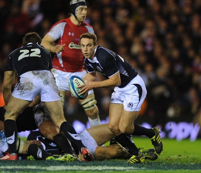 12.02.11 - Scotland v Wales - RBS Six Nations 2011 - Mike Blair of Scotland. 