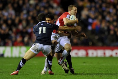 12.02.11 - Scotland v Wales - RBS Six Nations 2011 - Morgan Stoddart of Wales. 