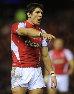 12.02.11 - Scotland v Wales - RBS Six Nations 2011 - James Hook of Wales. 