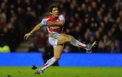 12.02.11 - Scotland v Wales - RBS Six Nations 2011 - James Hook of Wales. 
