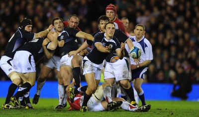 12.02.11 - Scotland v Wales - RBS Six Nations 2011 - Mike Blair of Scotland. 
