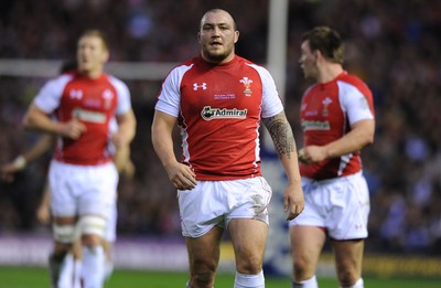 12.02.11 - Scotland v Wales - RBS Six Nations 2011 - Craig Mitchell of Wales. 