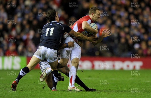 12.02.11 - Scotland v Wales - RBS Six Nations 2011 - Morgan Stoddart of Wales. 