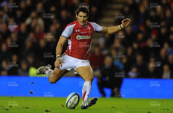 12.02.11 - Scotland v Wales - RBS Six Nations 2011 - James Hook of Wales. 