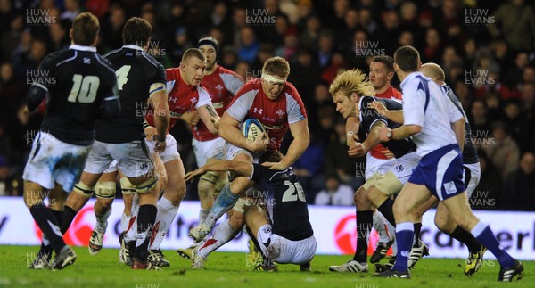 12.02.11 - Scotland v Wales - RBS Six Nations 2011 - Bradley Davies of Wales. 
