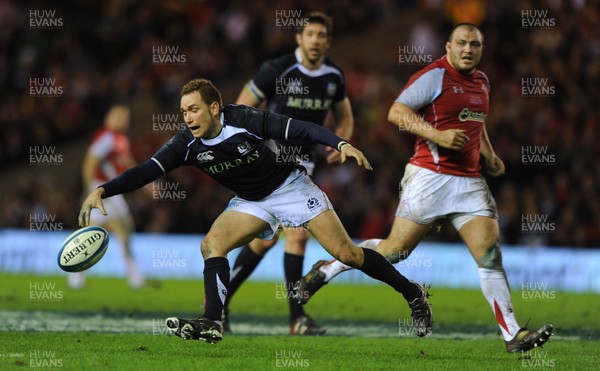 12.02.11 - Scotland v Wales - RBS Six Nations 2011 - Dan Parks of Scotland. 
