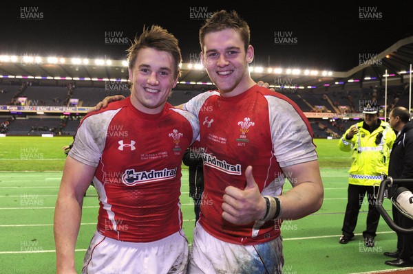 12.02.11 - Scotland v Wales - RBS Six Nations 2011 - Jonathan Davies and Dan Lydiate of Wales. 