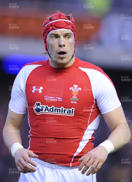 12.02.11 - Scotland v Wales - RBS Six Nations 2011 - Alun Wyn Jones of Wales. 